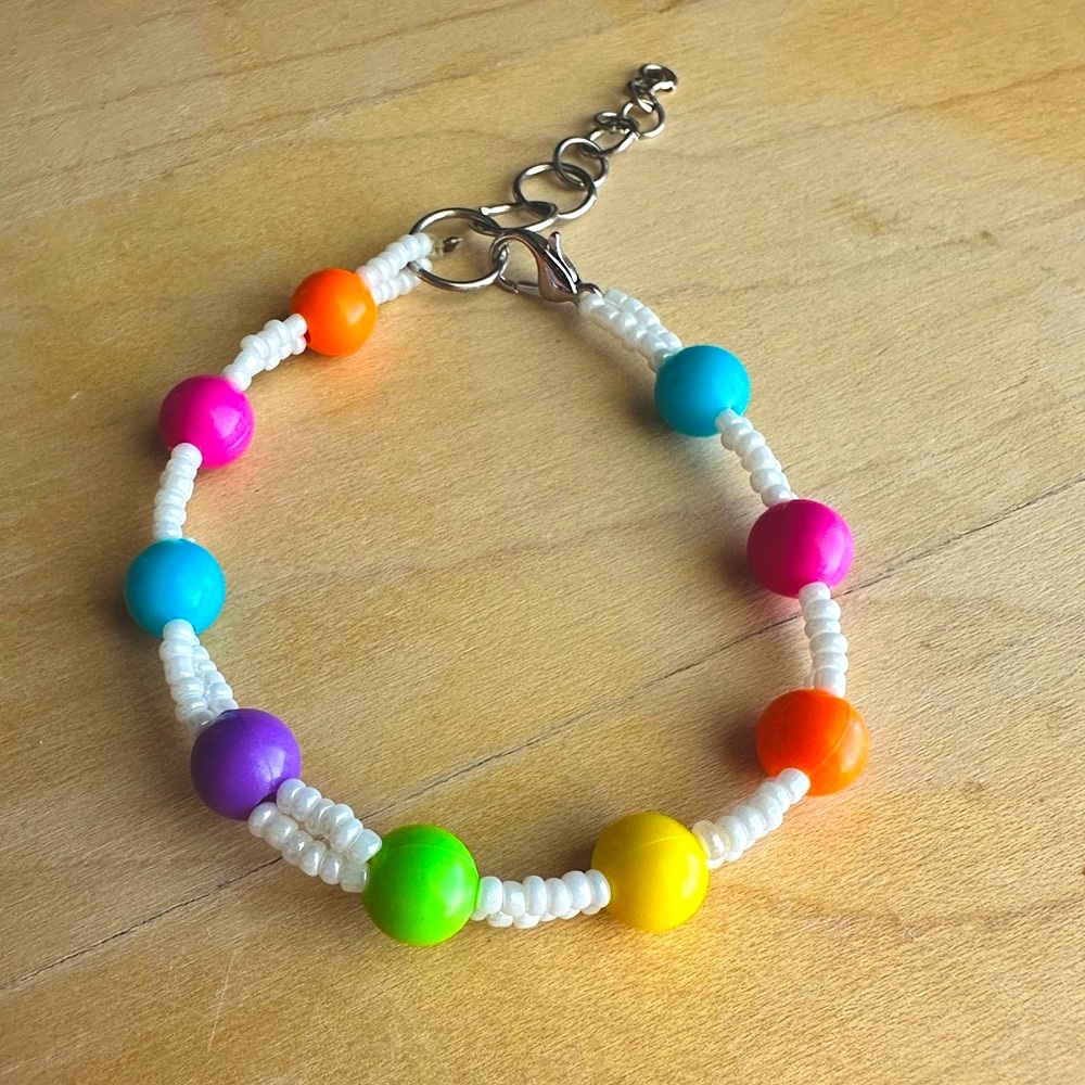 “Taste the Rainbow” Beaded Bracelet